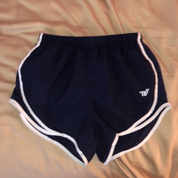 Navy and White Running Shorts - Picture 1 of 4